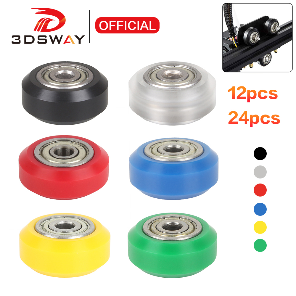 V Slot Wheel - 3DSWAY-POM Polia, 625ZZ Rolamento de alta