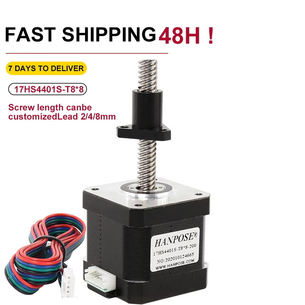 Lead Screw 8Mm - Motor de passo Nema17 17HS4401S-T8 com