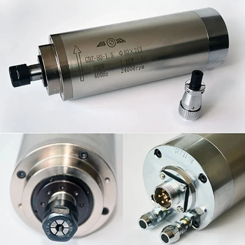 Water Cooled Spindle - 65X158-800W-ER11-220V CNC Motor de eixo refrigerado