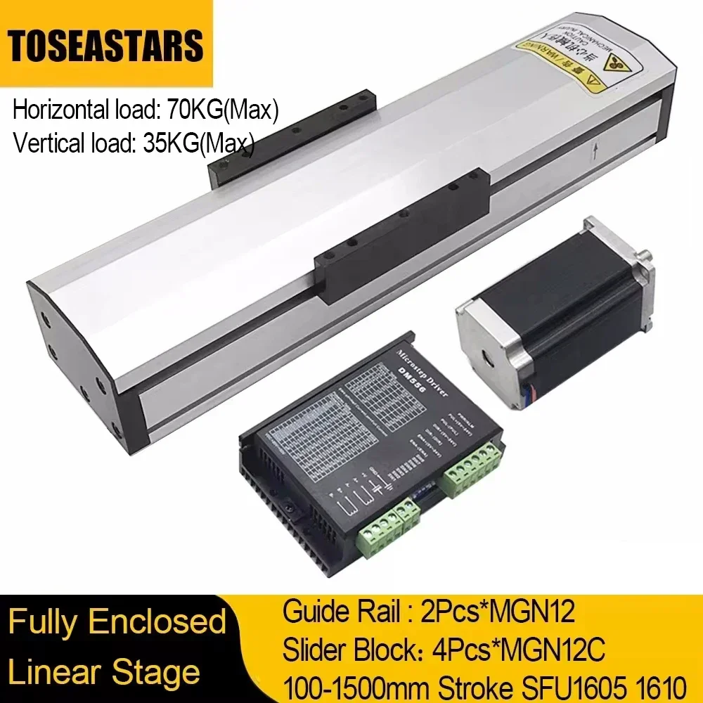Linear Rail - Guia de trilho linear totalmente fechado,