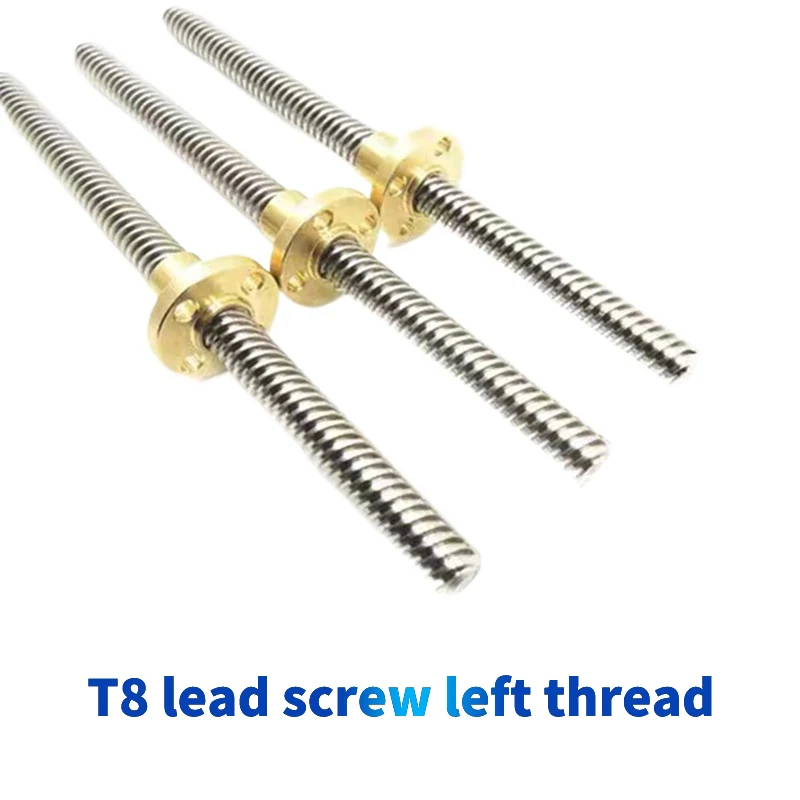 Lead Screw 8Mm - 304 aço inoxidável T8 parafuso de
