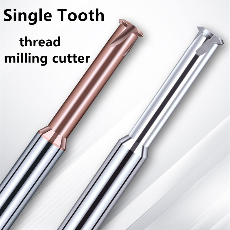 End Mill Set - Carboneto de tungstênio Único Dente Espiral