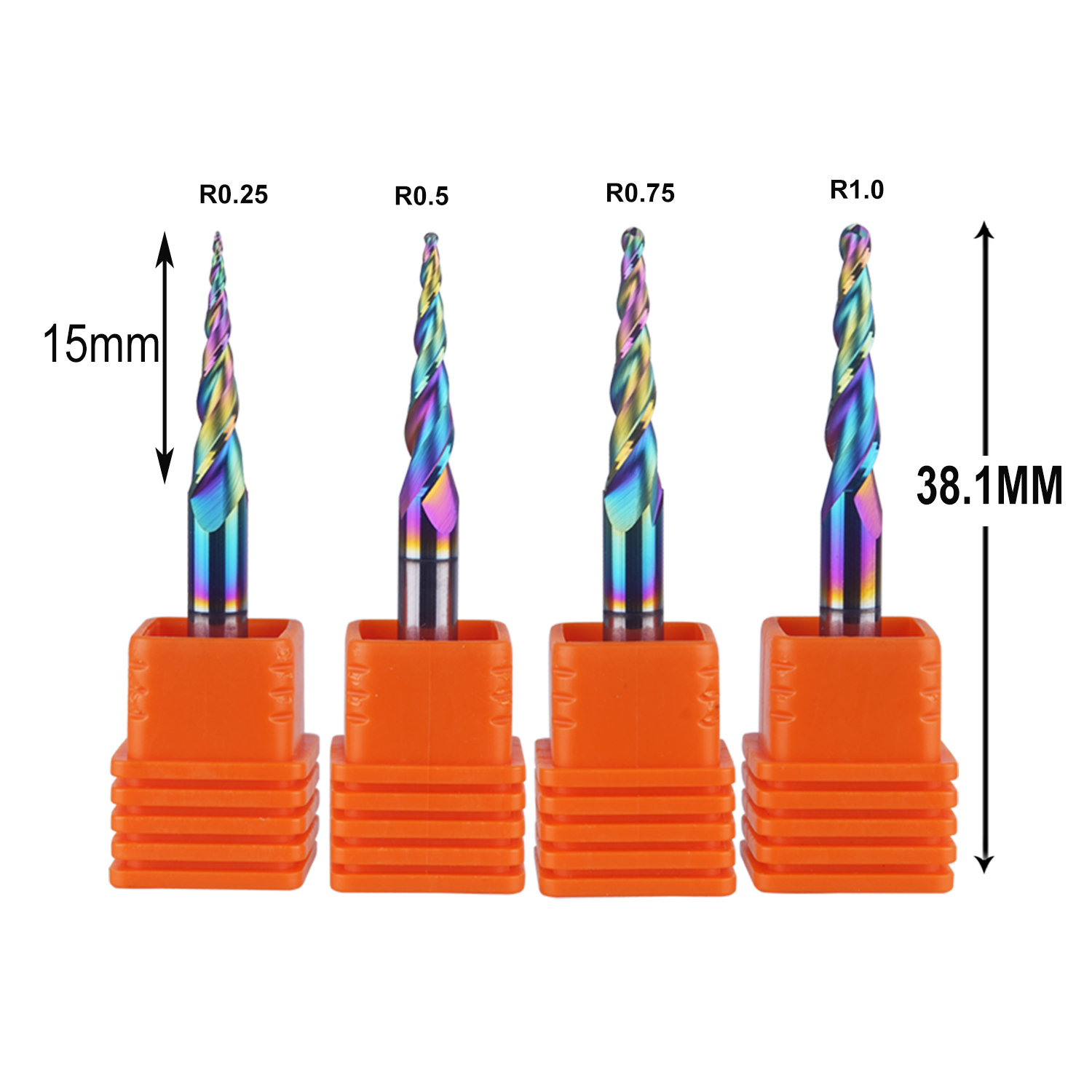 End Mill Set - DREANIQUE 4 peças/conjunto Fresa de Topo
