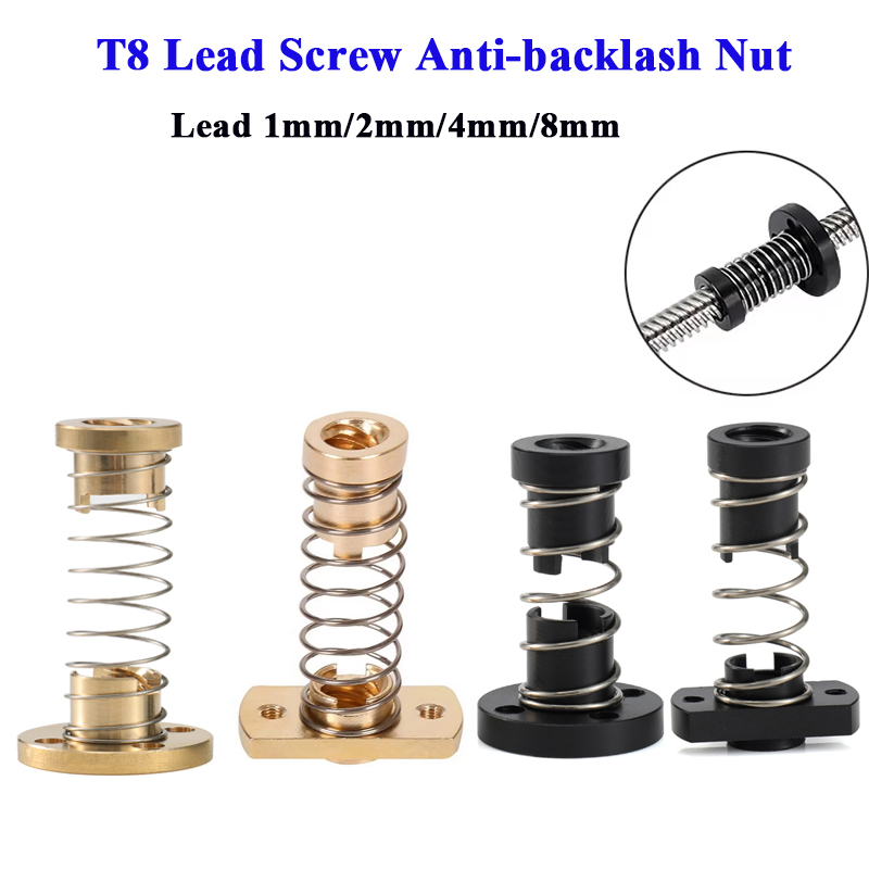 Lead Screw 8Mm - T8 parafuso de chumbo anti-folga porca