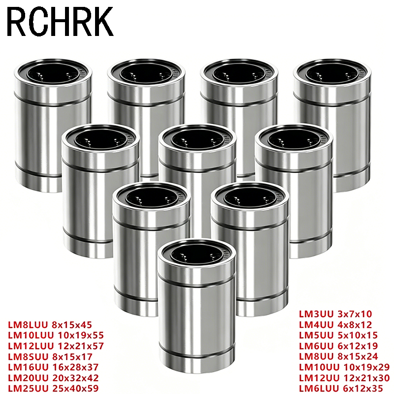 Lm8Uu Bearing - 4/10 PEÇAS LM8UU LM10UU LM16UU LM12UU