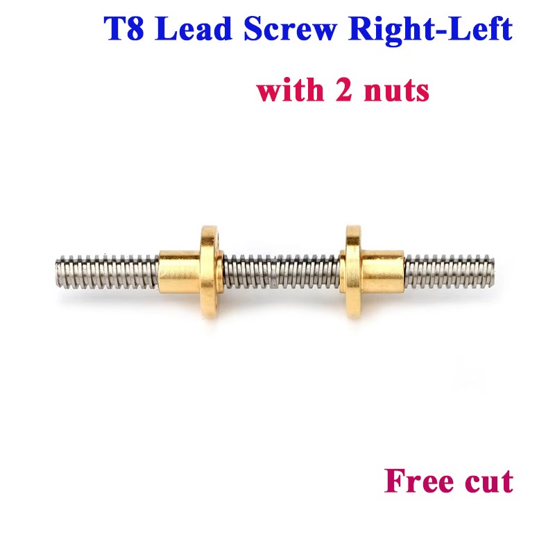 Lead Screw 8Mm - T8 parafuso de chumbo rosca direita-esquerda