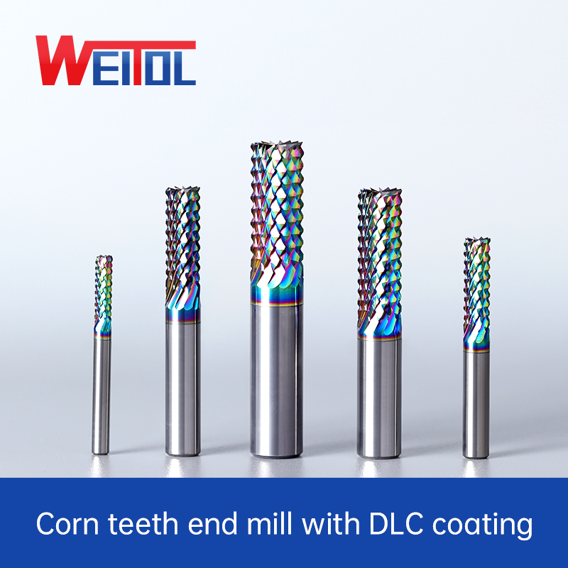 End Mill Set - WeiTol fundo plano de carboneto de