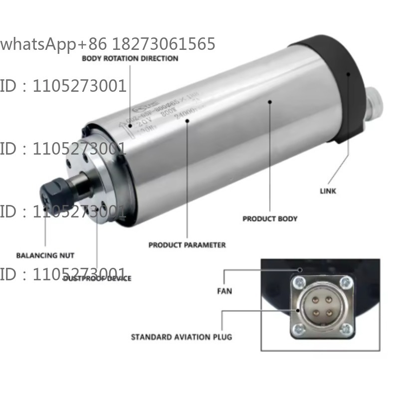 Spindle Motor - Motor de eixo redondo com refrigeração