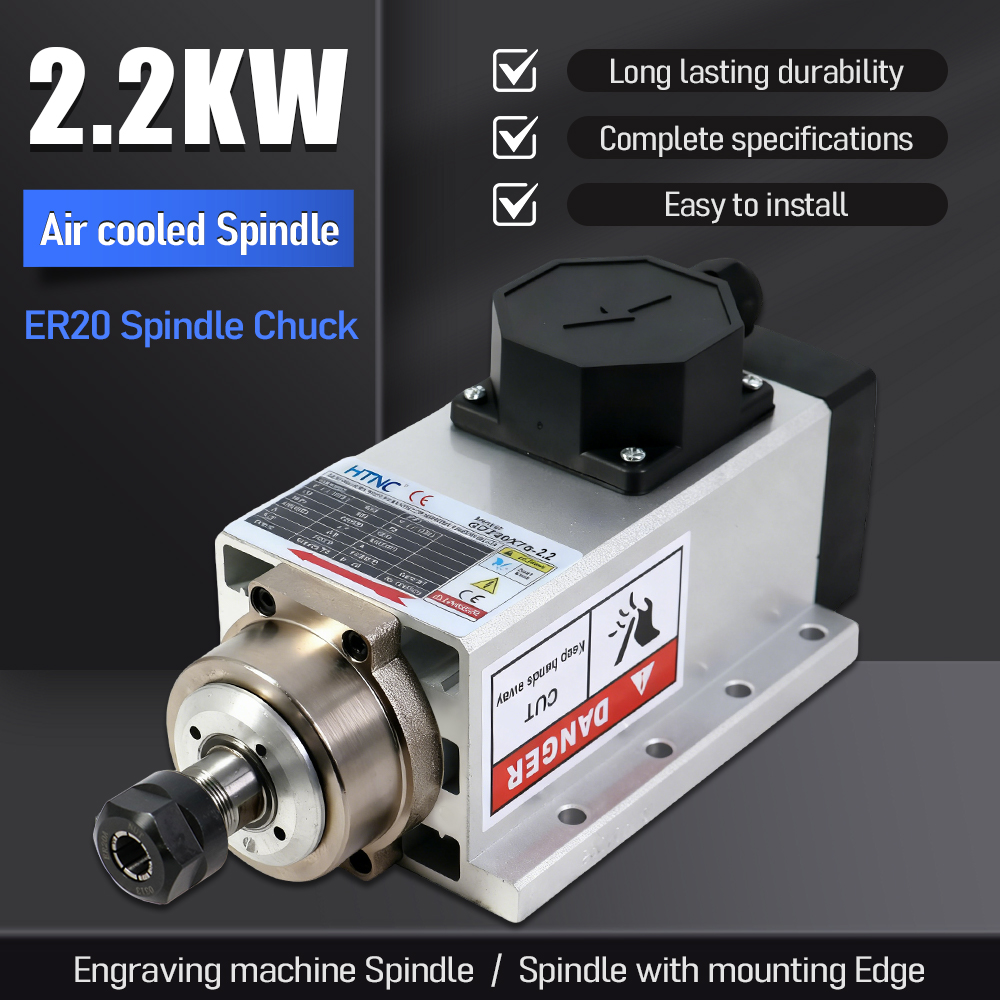 Water Cooled Spindle - Novo Motor Spindle 2200W para Madeira,