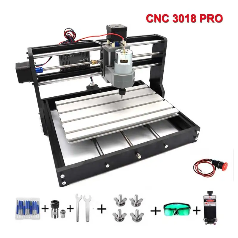 3018 Cnc - Fresadora CNC 3018 Atualizada, Mini Máquina
