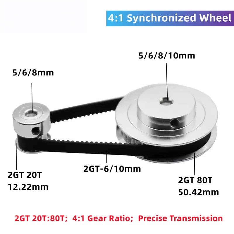 Gt2 Pulley - Kufan 4:1 2gt kit de polia