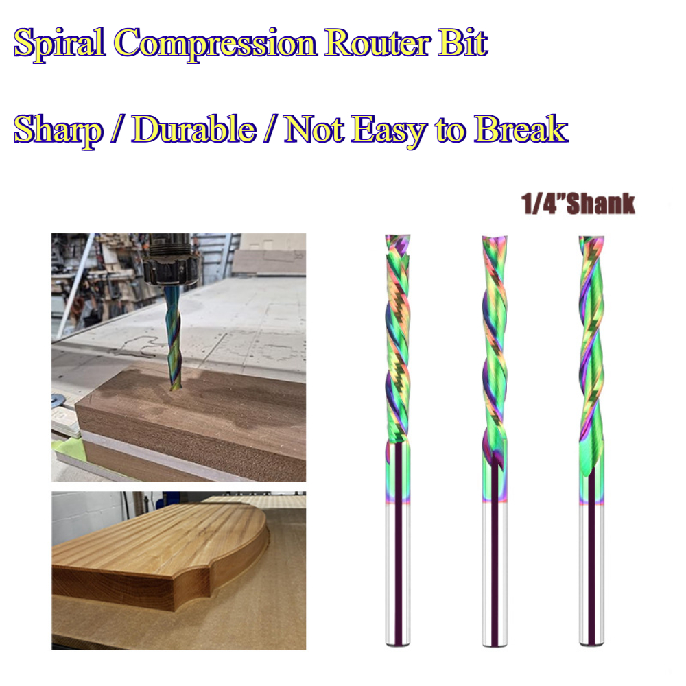 End Mill - Fresa de compressão em espiral com