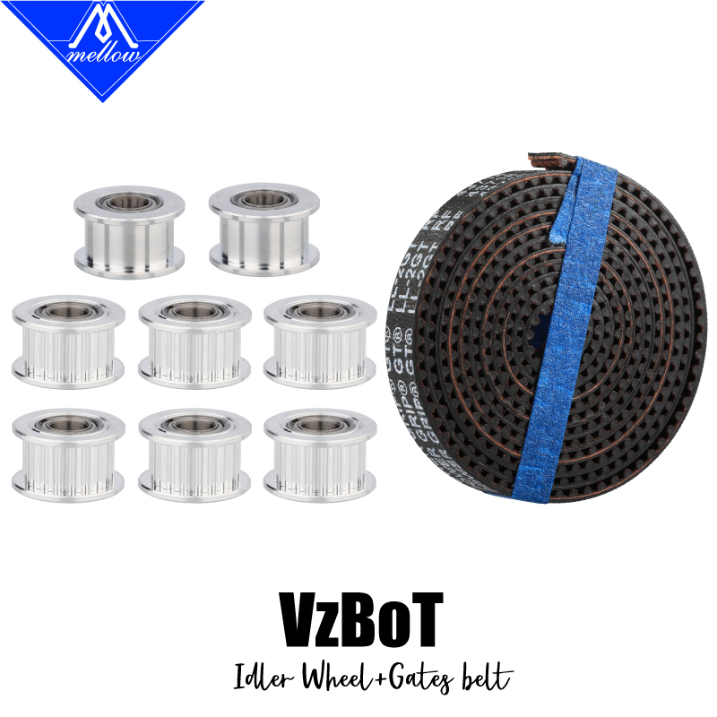 Gt2 Pulley - Mellow 1 conjunto de alumínio gt2