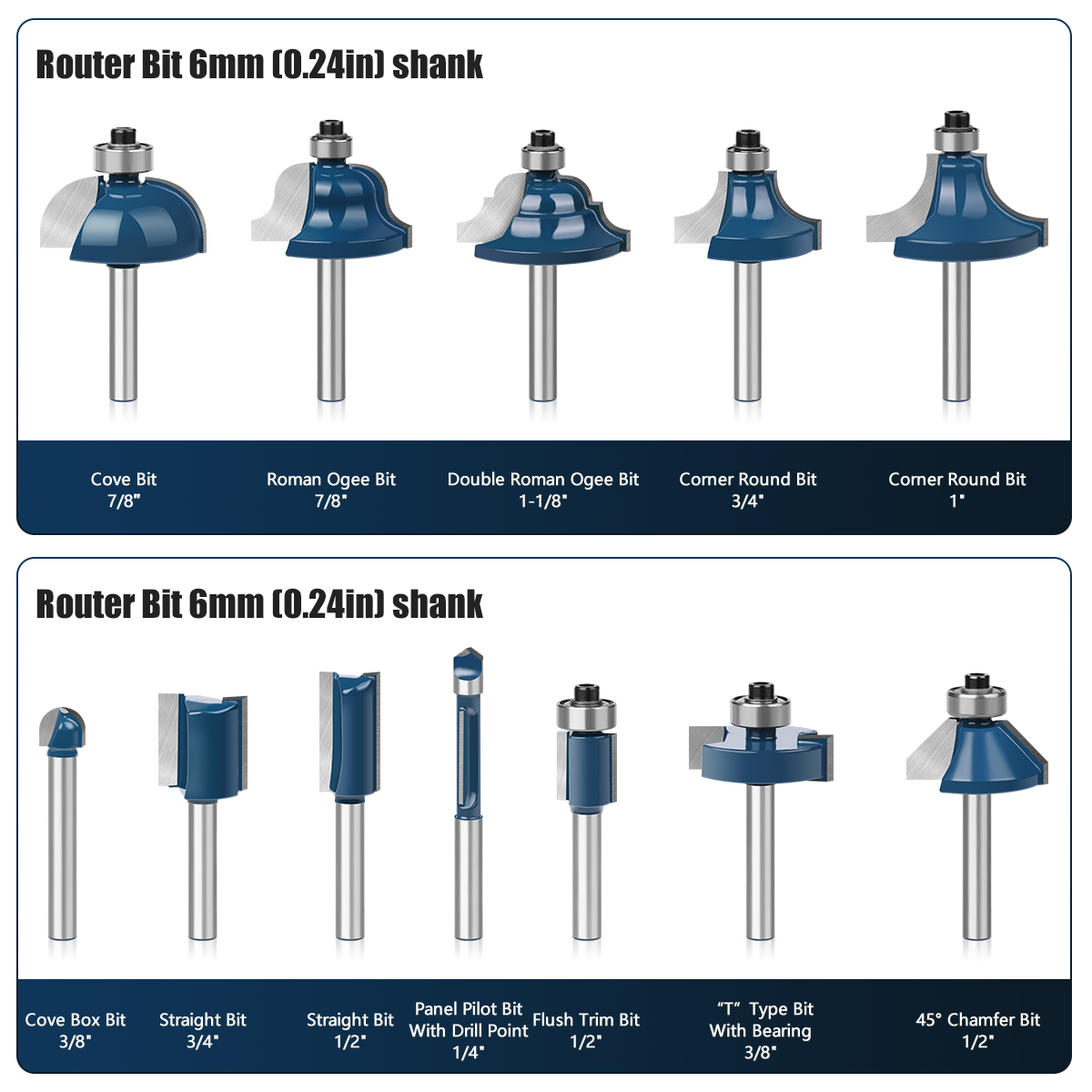 Conjunto de brocas de roteador - End Mill Set avaliação e preço