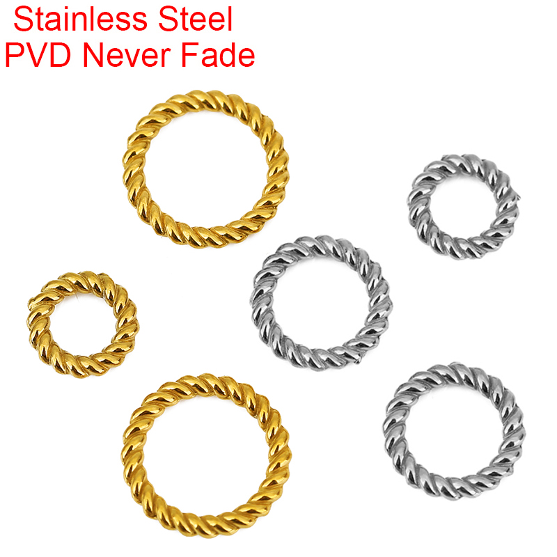 10 peças pvd nunca desbota ané - Coupling 8Mm avaliação e preço