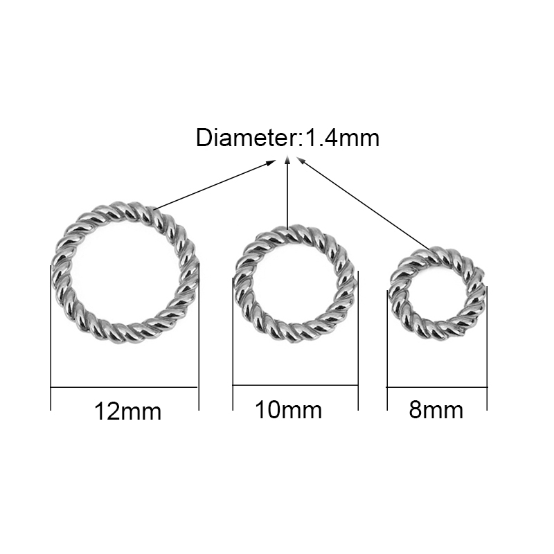 10 peças pvd nunca desbota ané - Coupling 8Mm avaliação e preço