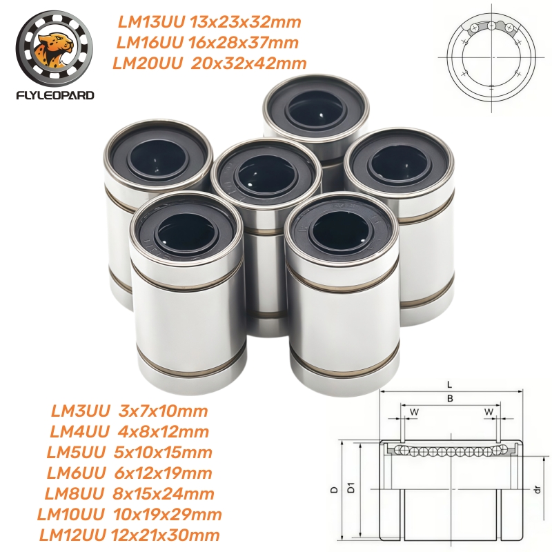 1 peça Rolamentos Lineares LM3 - Lm8Uu Bearing avaliação e preço