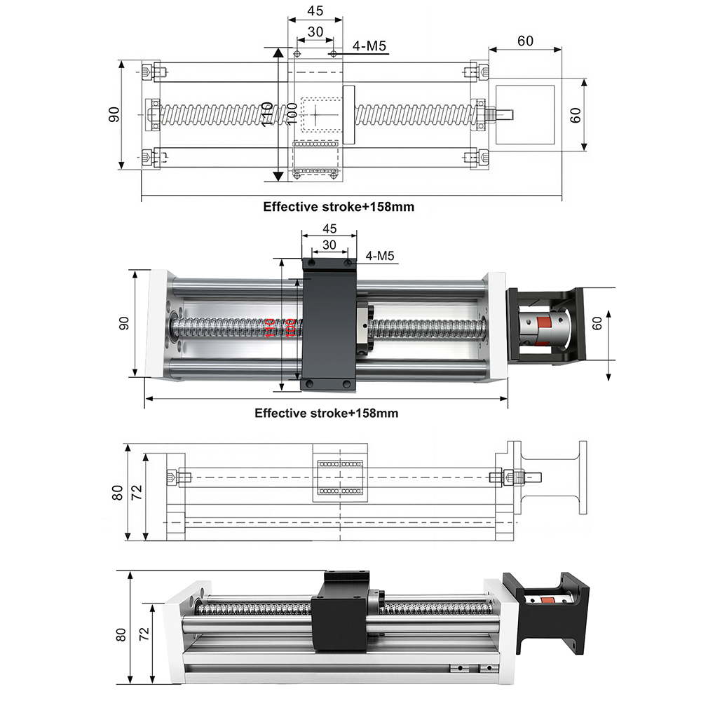 Eixo Óptico de Guia Linear SFU - Linear Rail avaliação e preço