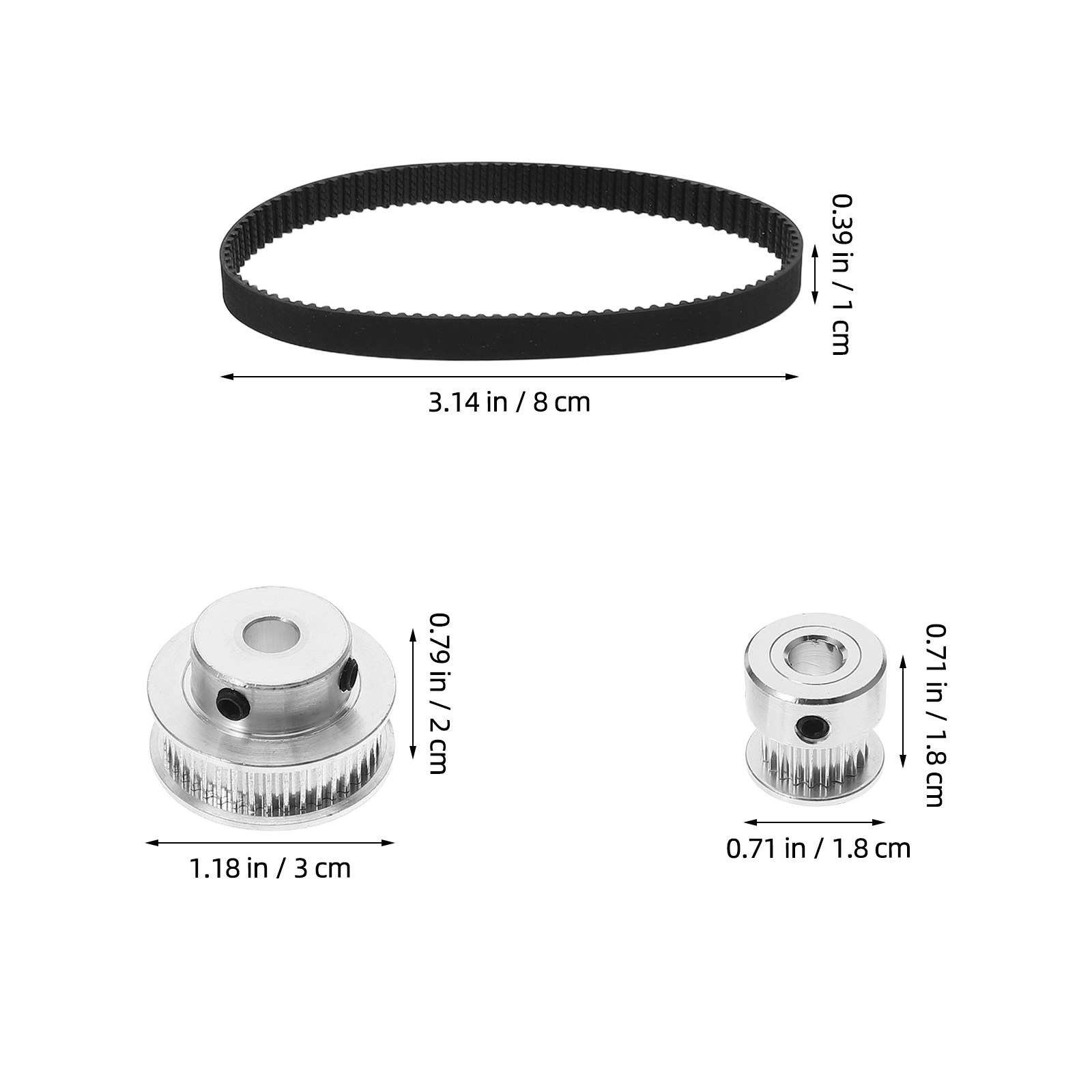 Conjunto de Polias de Correia  - Gt2 Pulley avaliação e preço