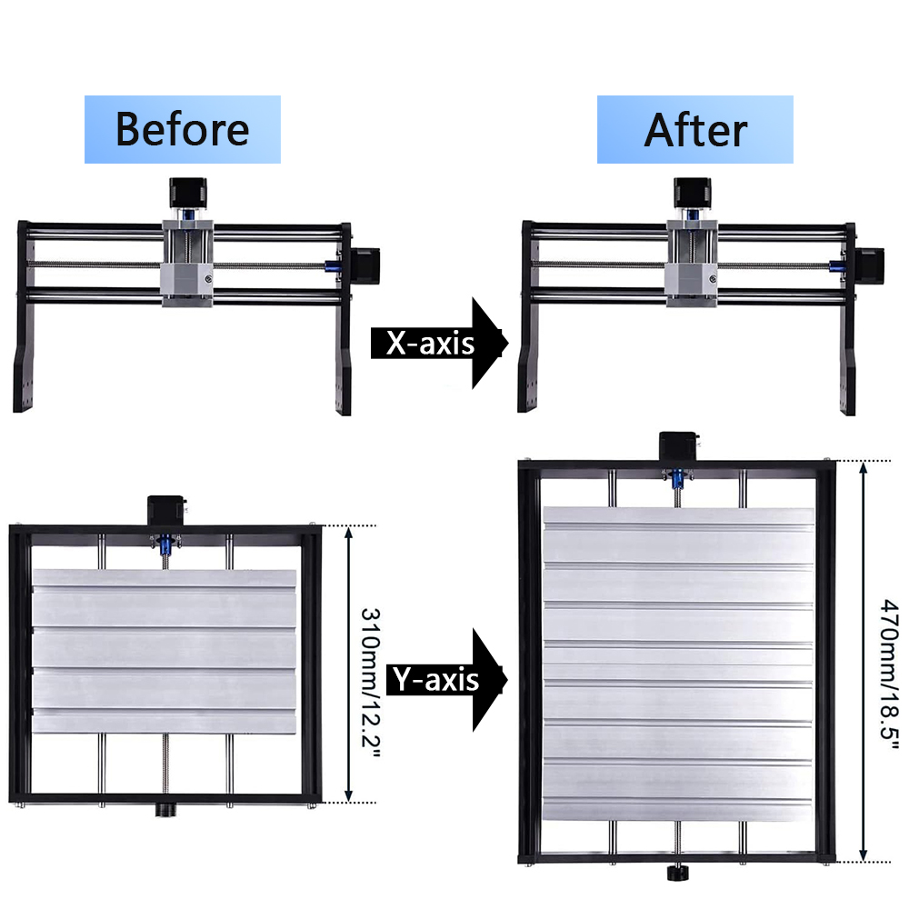 Kit de atualização x-axis kit  - 3018 Cnc avaliação e preço
