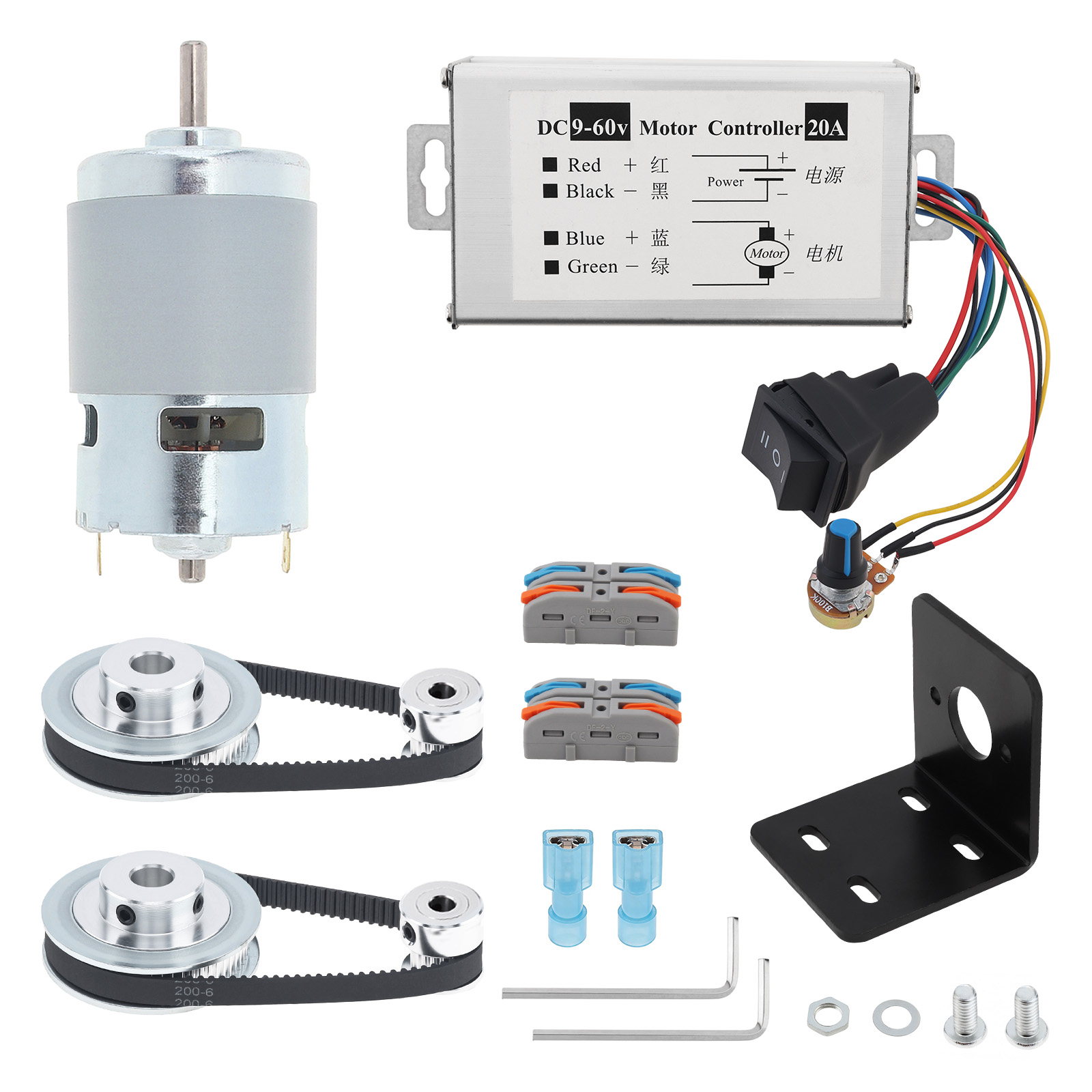 Kit de Motor Elétrico DC 12V-2 - Gt2 Pulley avaliação e preço
