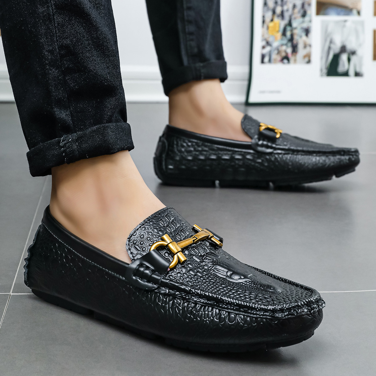 Sapatos de Condução Masculinos - Cnc Bits avaliação e preço