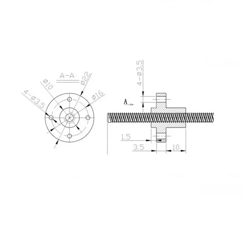 304 aço inoxidável T8 parafuso - Lead Screw 8Mm avaliação e preço