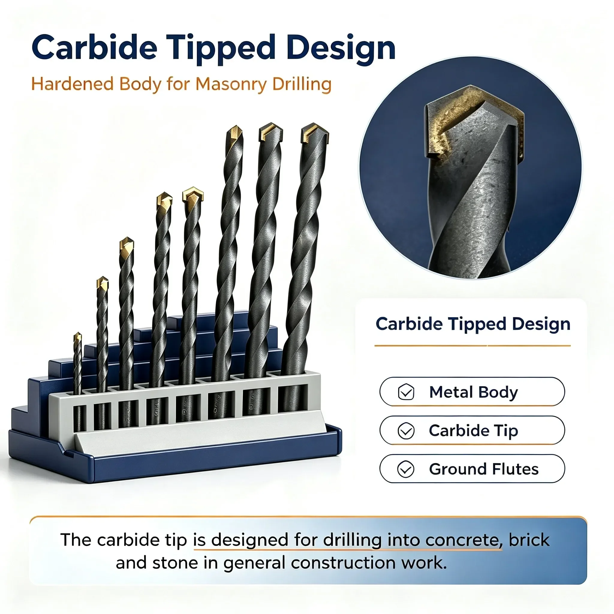 1-8 peças/lote Brocas de Impac - Drill Bit Set avaliação e preço