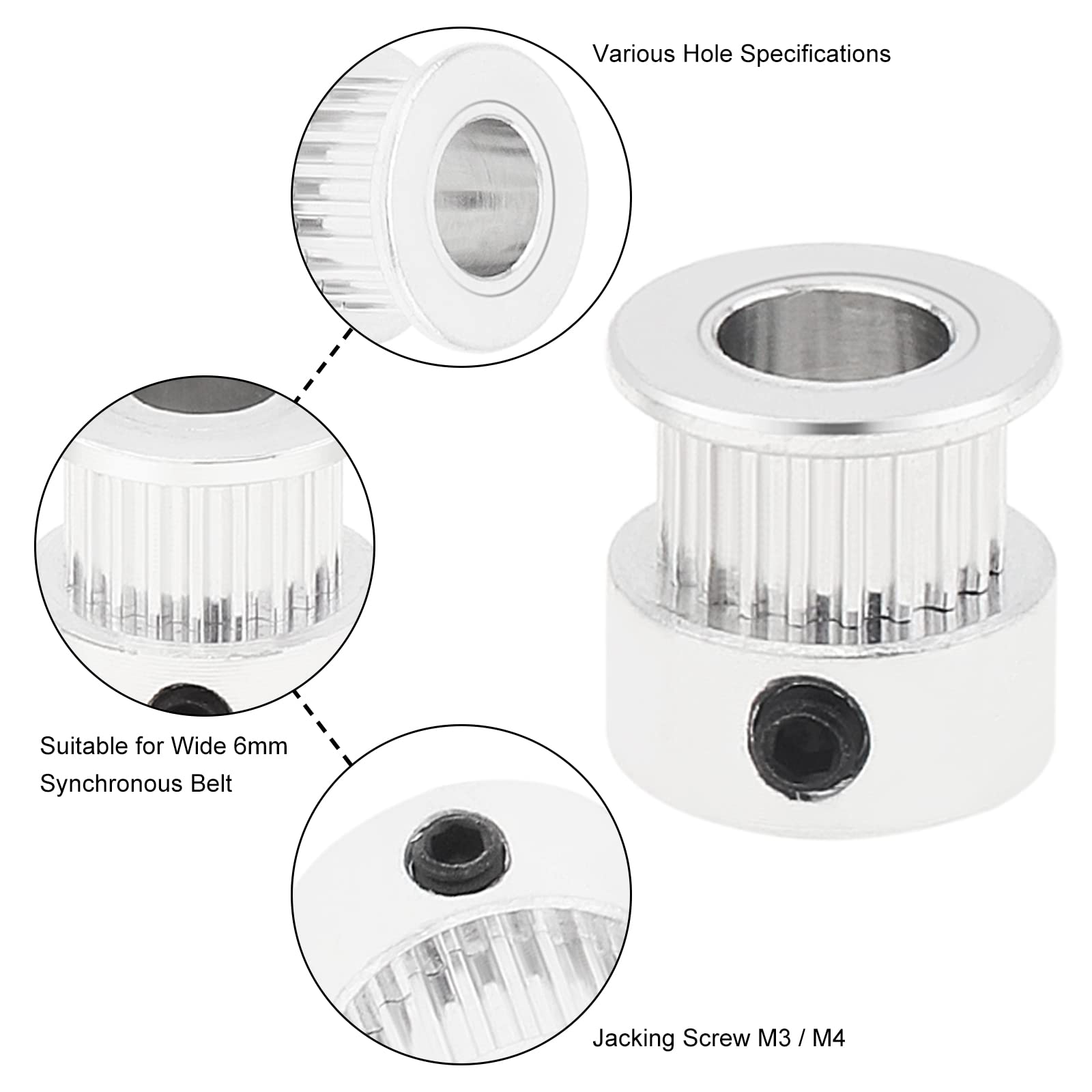 2/5 PCS Polia GT2 20 Dentes 5m - Gt2 Pulley avaliação e preço
