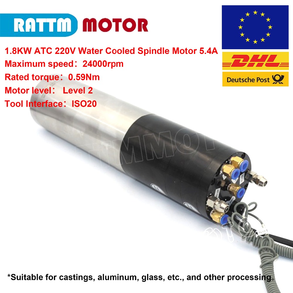1.8kw 2.2kw iso20 refrigerado  - Water Cooled Spindle avaliação e preço