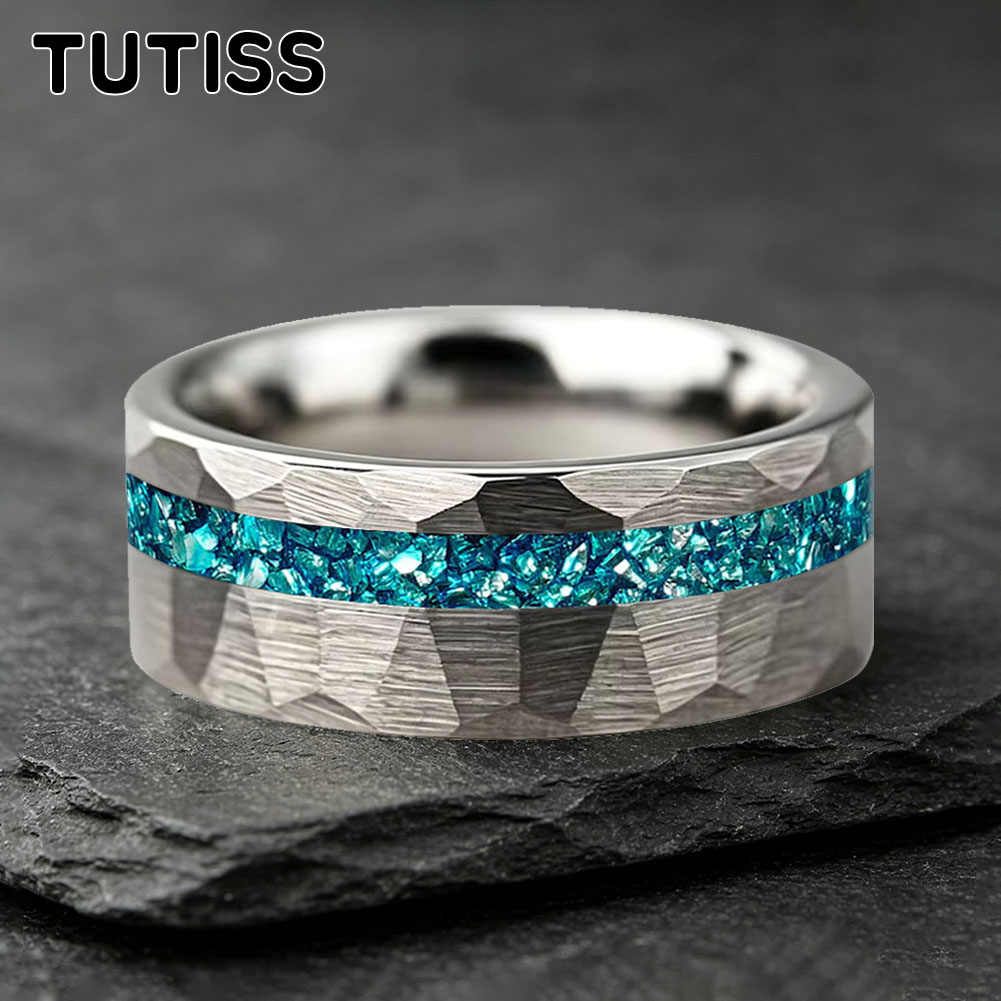 Anel de Tungstênio com Cristal - Coupling 8Mm avaliação e preço