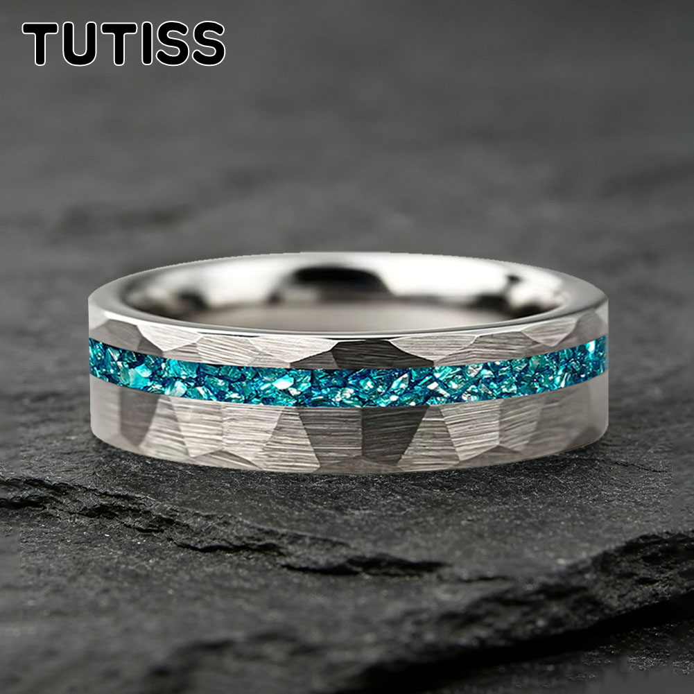 Anel de Tungstênio com Cristal - Coupling 8Mm avaliação e preço