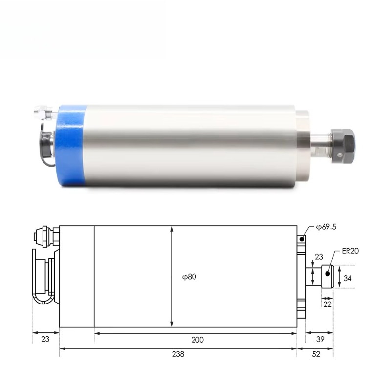 Motor de fuso refrigerado a ág - Water Cooled Spindle avaliação e preço