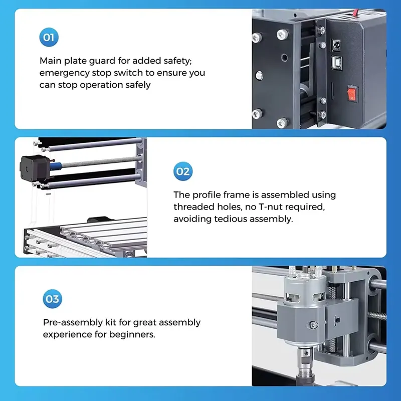 Fresadora CNC TWOTREES 3018 co - 3018 Aluminium Cnc avaliação e preço