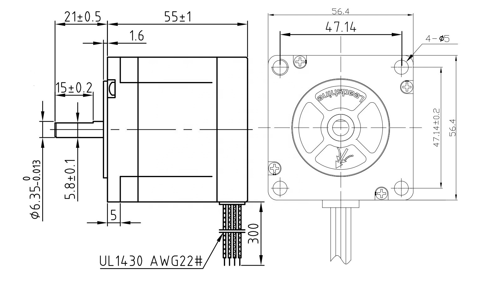 Motor de passo CNC Nema23 Lead - Nema23 Stepper avaliação e preço