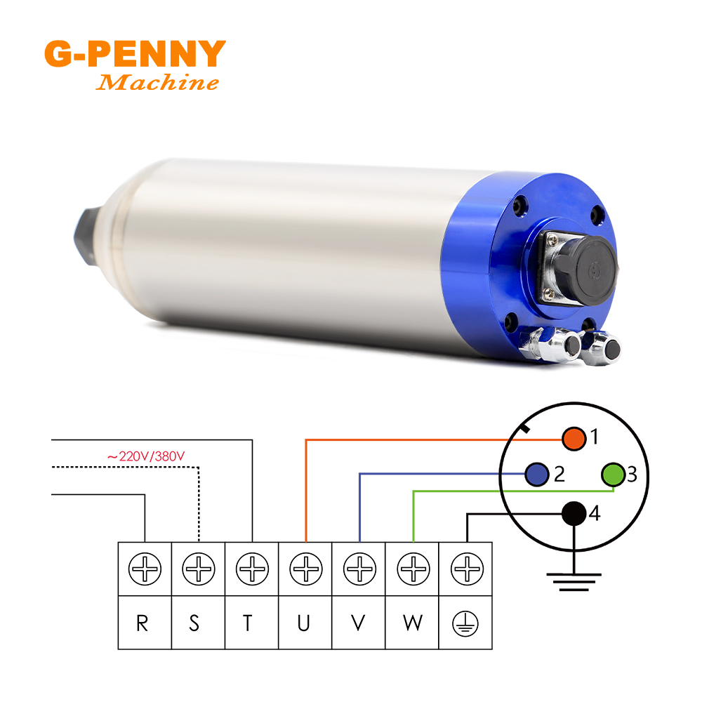 G-PENNY 2.2kw er20 metal motor - Water Cooled Spindle avaliação e preço
