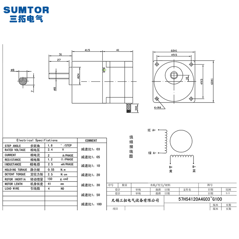 Motor de Passo Nema 23 com Red - Nema23 Stepper avaliação e preço