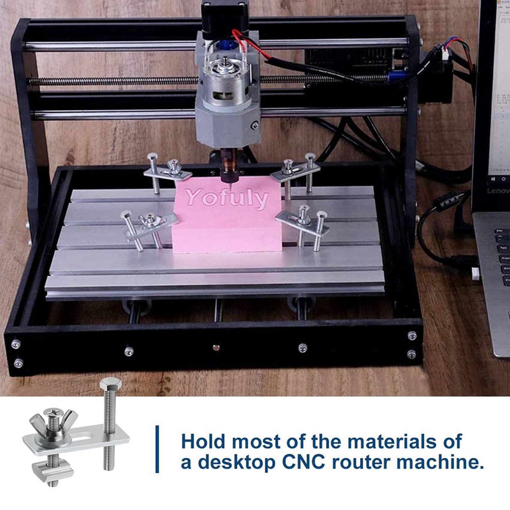 Kit de Grampos T-Track A19F-8, - 3018 Cnc avaliação e preço