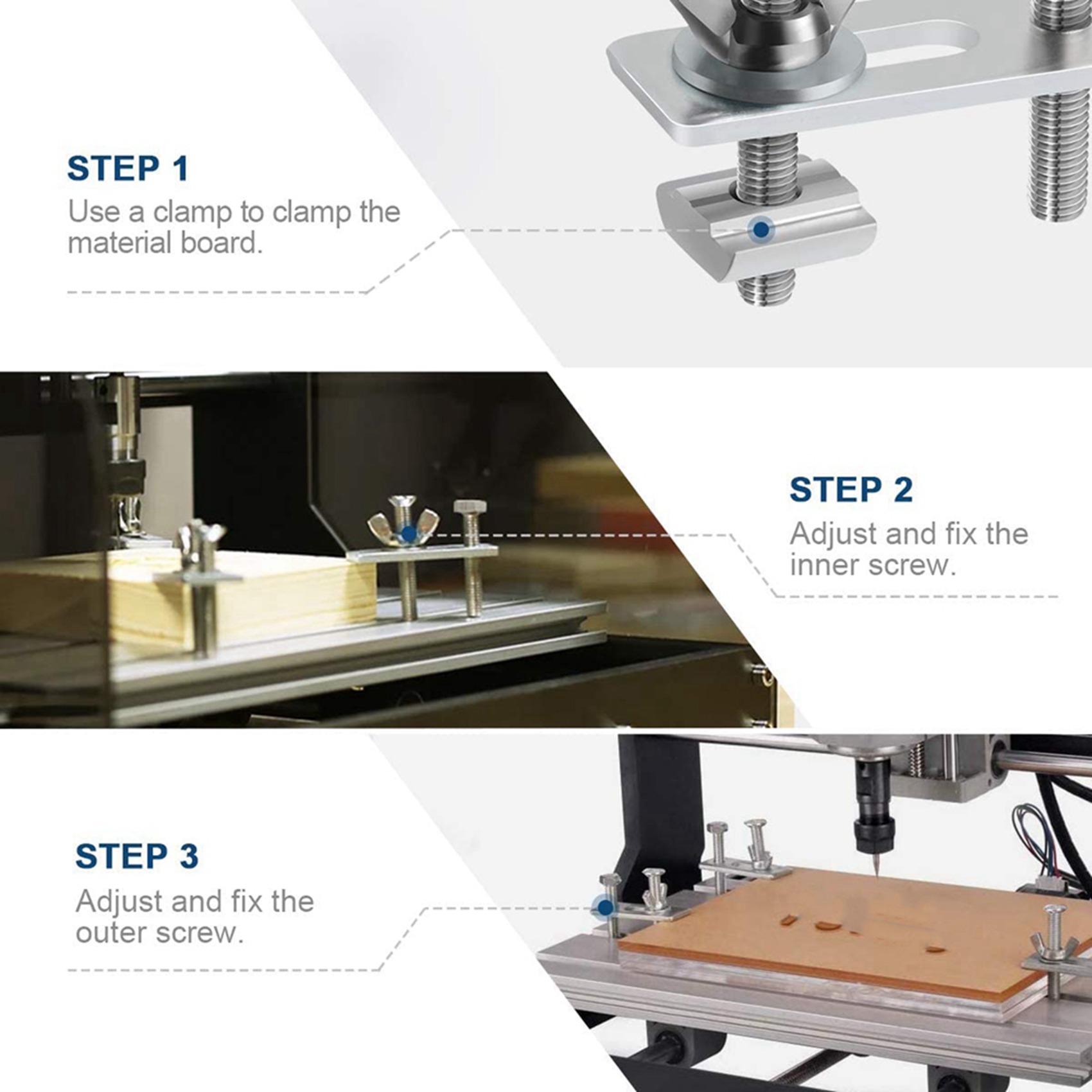 Kit de Grampos T-Track A19F-8, - 3018 Cnc avaliação e preço