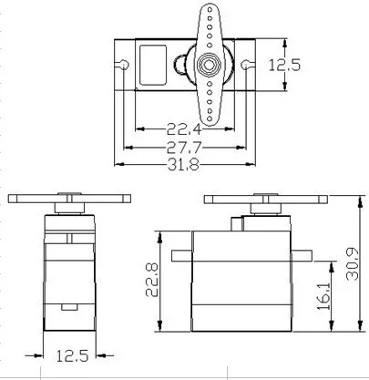 Feetech FT90MR Servo RC para M - Servo 9G avaliação e preço