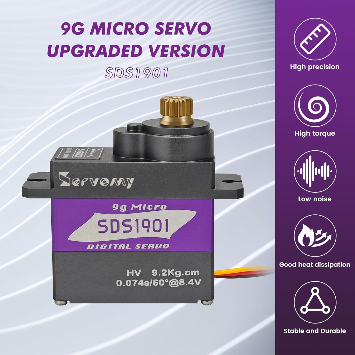 SERVOMY-SDS1901 Digital 9G Mic - Servo 9G avaliação e preço