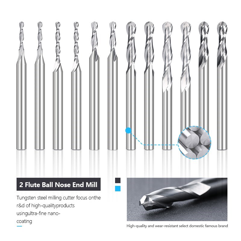 Xcan 3.175 haste bola nariz fr - End Mill Set avaliação e preço