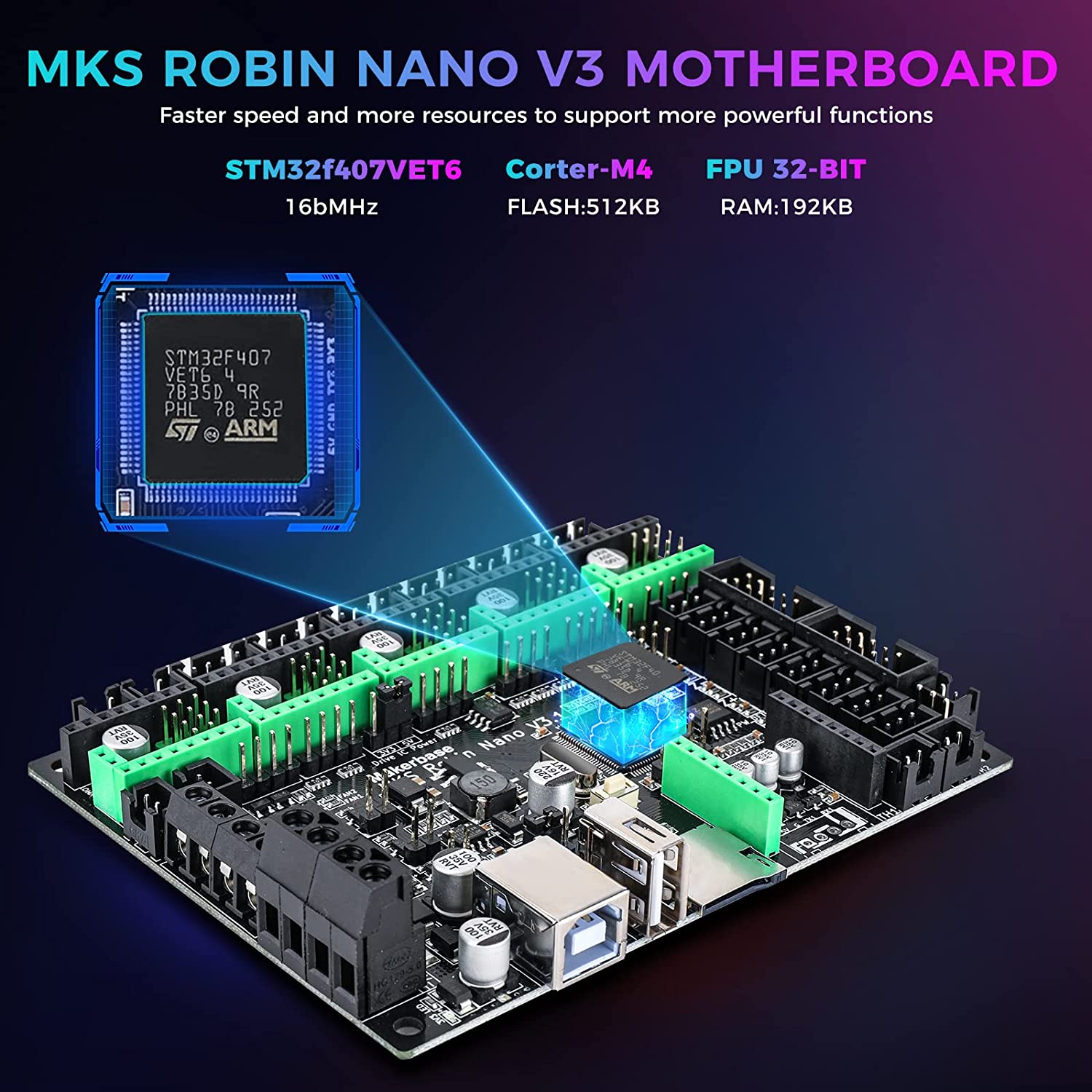 Makerbase MKS Robin Nano V3 32 - Lm8Uu Bearing avaliação e preço